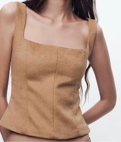 s Beden Zara Suni Kürk Top