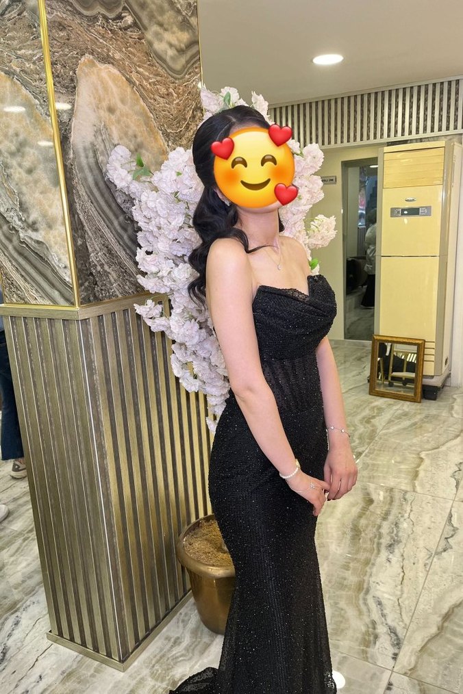 straplez uzun abiye elbise - Görsel 2