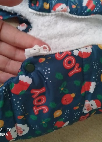 Renkli Baskılı Örgü Bebek Tulumu - Görsel 4