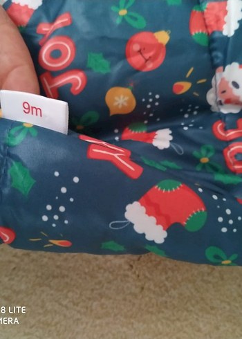 Renkli Baskılı Örgü Bebek Tulumu - Görsel 3