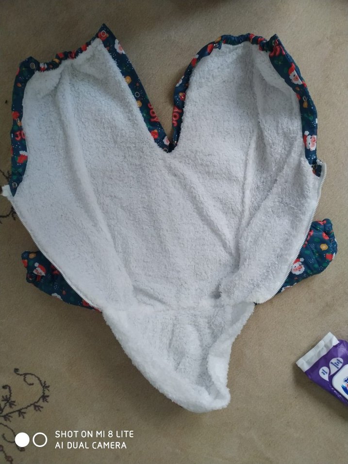 Renkli Baskılı Örgü Bebek Tulumu - Görsel 5