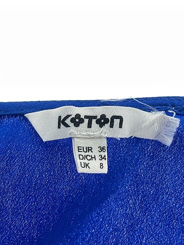 36 Beden lacivert Renk Koton Bluz %70 İndirimli.