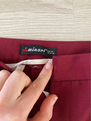 Diğer Kırmızı kumaş pantolon