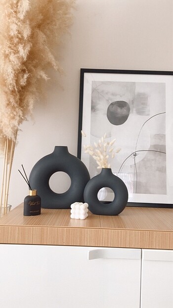 H&M İkili Seramik Vazo Set H&M home model