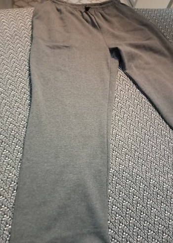 Gri Erkek Rahat Kesim Eşofman Altı büyük beden - Görsel 2