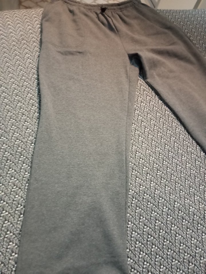 Gri Erkek Rahat Kesim Eşofman Altı büyük beden - Görsel 2