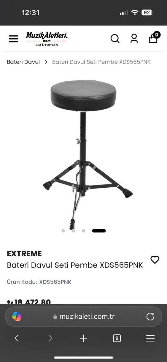 Pembe Extreme Bateri Davul Seti XDS565PNK - Görsel 4