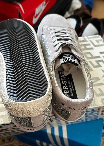 Gümüş gri yaldızlı Payetli Kadın Sneakers - Görsel 6