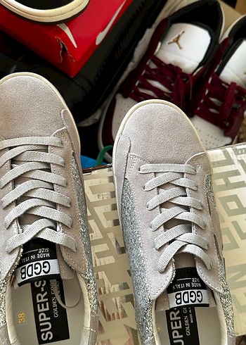 Gümüş gri yaldızlı Payetli Kadın Sneakers - Görsel 4