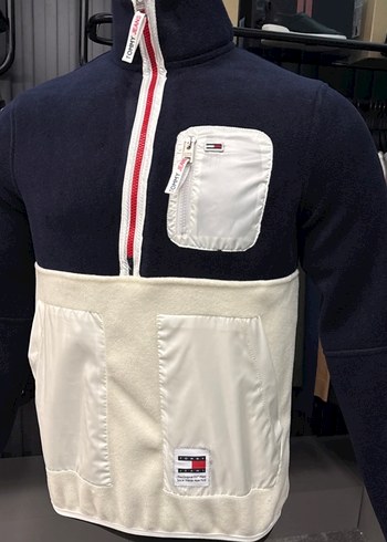 Tommy Fermuarlı Yüksek Yakalı Erkek Polar Sweatshirt - Görsel 3