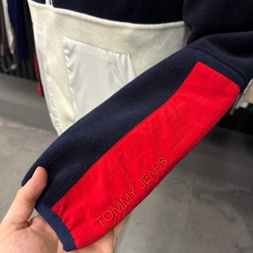 Tommy Fermuarlı Yüksek Yakalı Erkek Polar Sweatshirt - Görsel 4