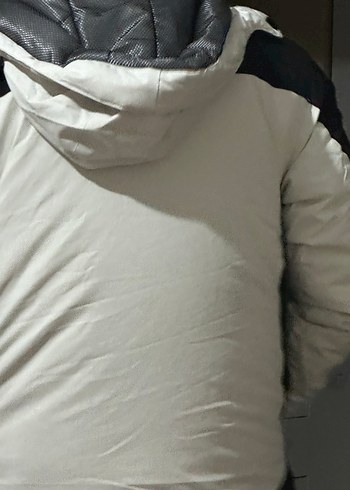 Columbia Fermuarlı Beyaz Siyah Street Style Erkek Mont - Görsel 7