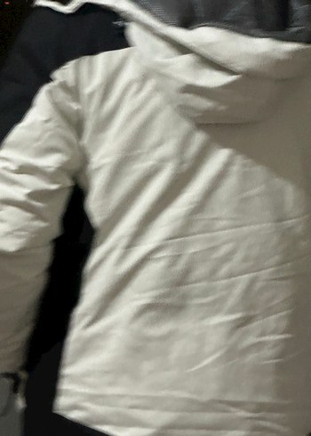 Columbia Fermuarlı Beyaz Siyah Street Style Erkek Mont - Görsel 6