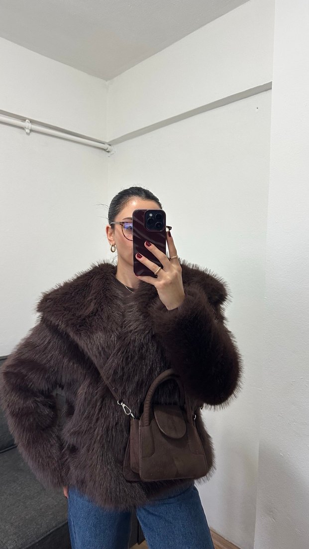 Kahverengi Suni Kürk - Görsel 3