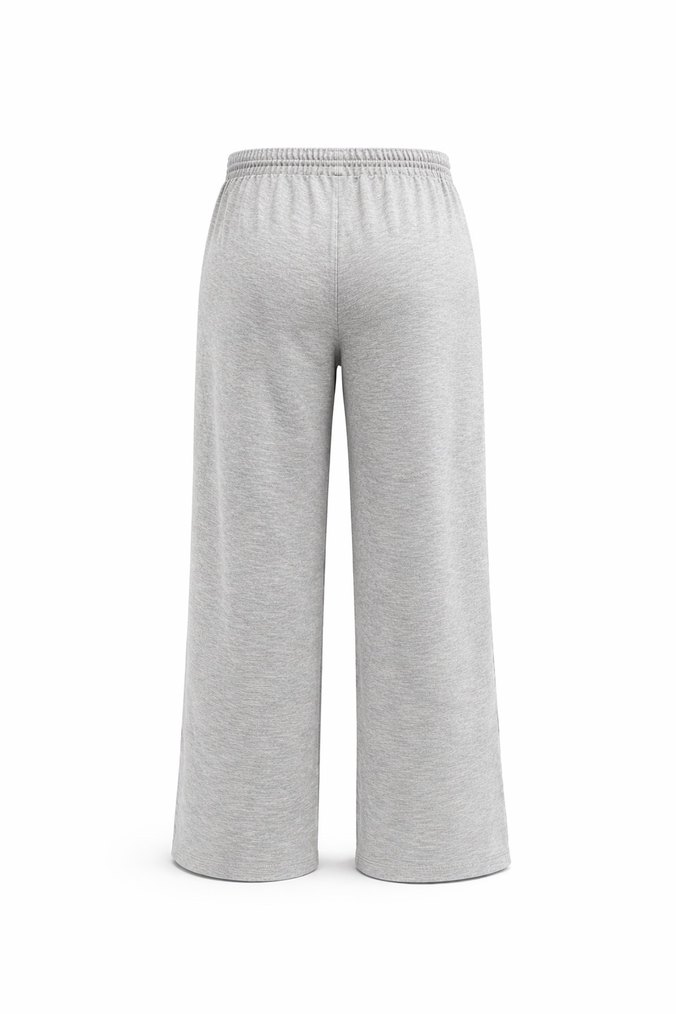 Gri Kadın Pamuklu Rahat Kesim Eşofman - Görsel 2