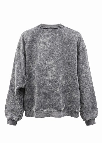 Mango Gri Batik Desenli Kadın Sweatshirt - Görsel 2