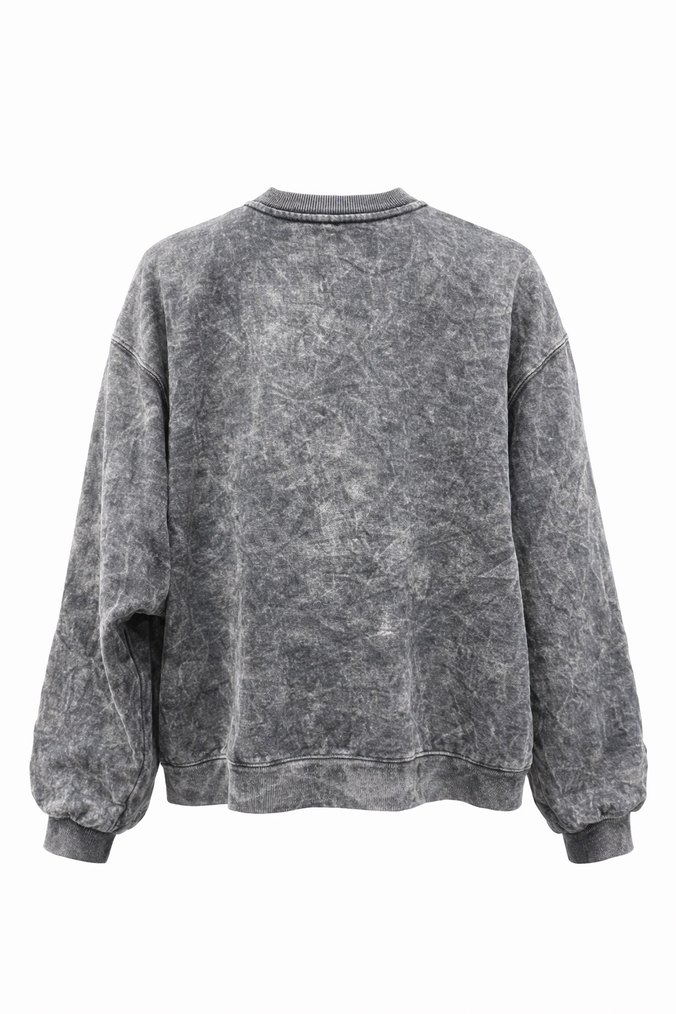 Mango Gri Batik Desenli Kadın Sweatshirt - Görsel 2