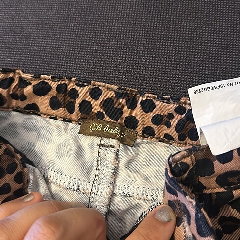 18-24 Ay Beden camel Renk Gb baby leopar pantolon
