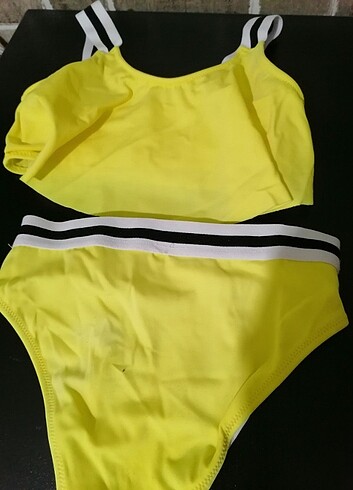 9 Yaş Beden sarı Renk Mayo bikini penti