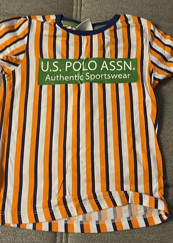 U.S. Polo Assn. Erkek Çocuk Çizgili Tişört - Görsel 4