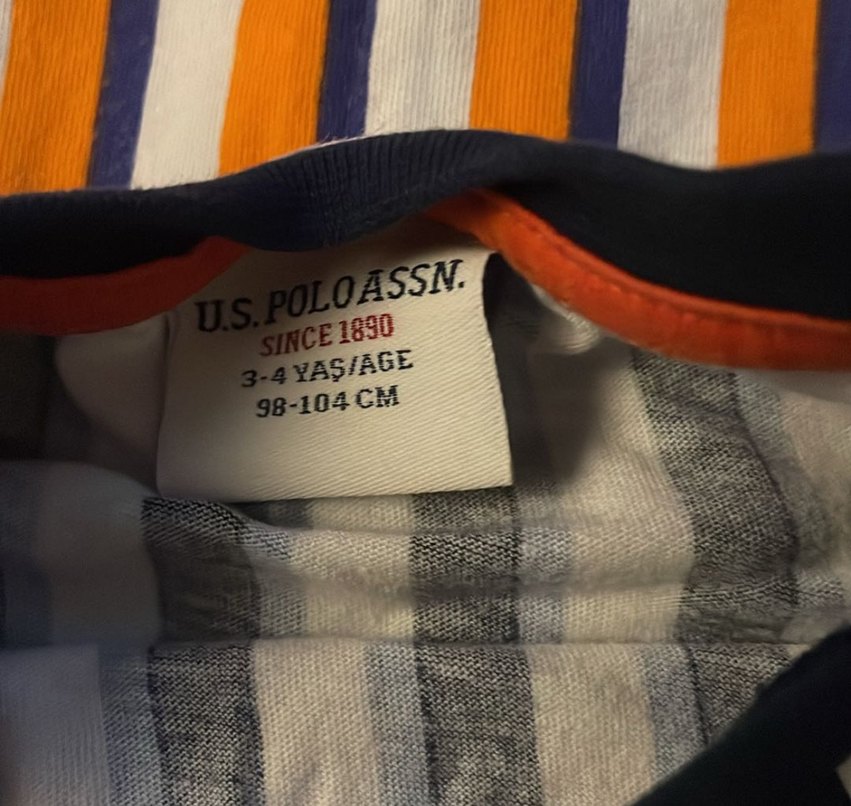 U.S. Polo Assn. Erkek Çocuk Çizgili Tişört - Görsel 3