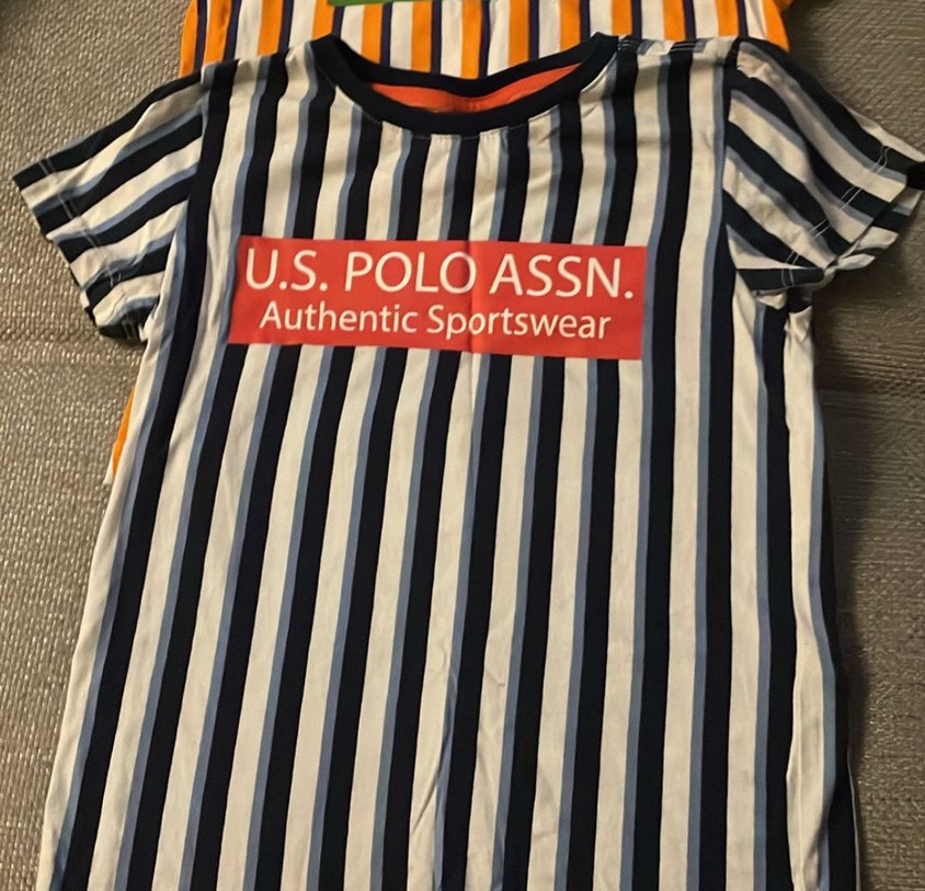 U.S. Polo Assn. Erkek Çocuk Çizgili Tişört - Görsel 2