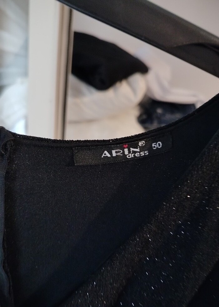 Siyah kısa şık düğün elbisesi - Görsel 3