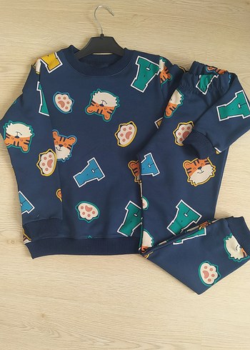 Renkli Baskılı Çocuk  ikili takım - Görsel 2