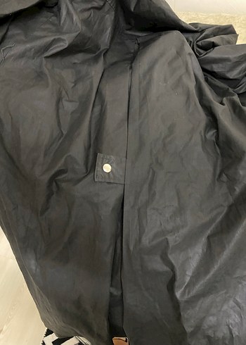 American Vintage Kadın Siyah Uzun Trençkot, Kemerli, Regular Fit