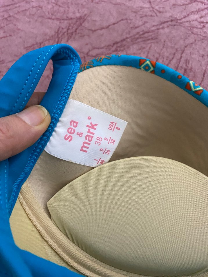 Turkuaz Bağlamalı Desenli Kadın Mayo - Görsel 5