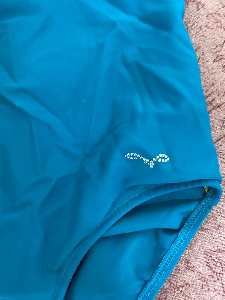 Turkuaz Bağlamalı Desenli Kadın Mayo - Görsel 4