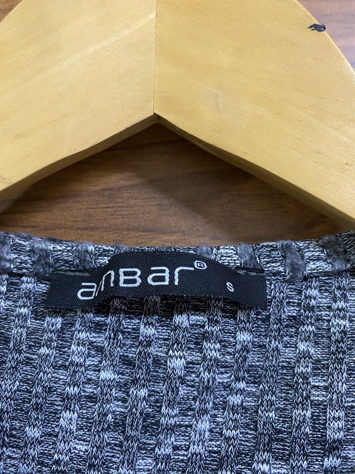 Gri Örme Uzun Kollu Kadın Triko Elbise - Görsel 3