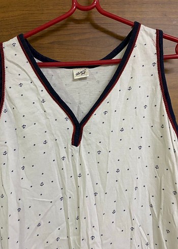 Uzun Kollu Beyaz Hamile Gecelik - Görsel 2