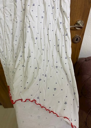 Uzun Kollu Beyaz Hamile Gecelik - Görsel 3