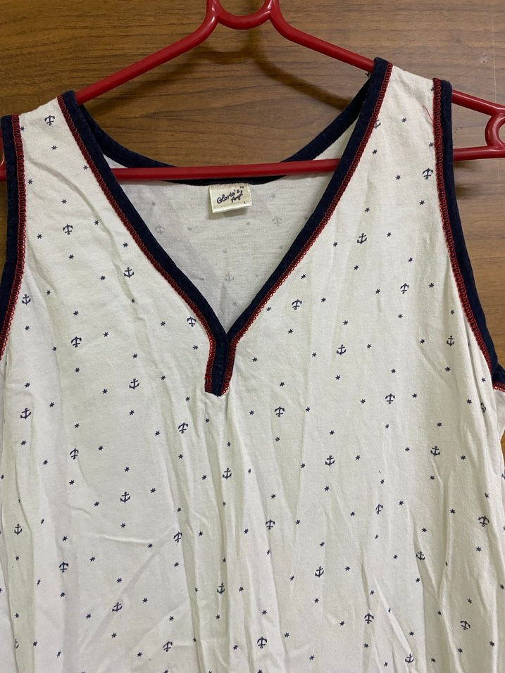 Uzun Kollu Beyaz Hamile Gecelik - Görsel 2