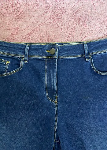 Kadın Mavi Denim Mini Şort - Görsel 2