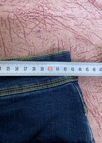 Kadın Mavi Denim Mini Şort - Görsel 5