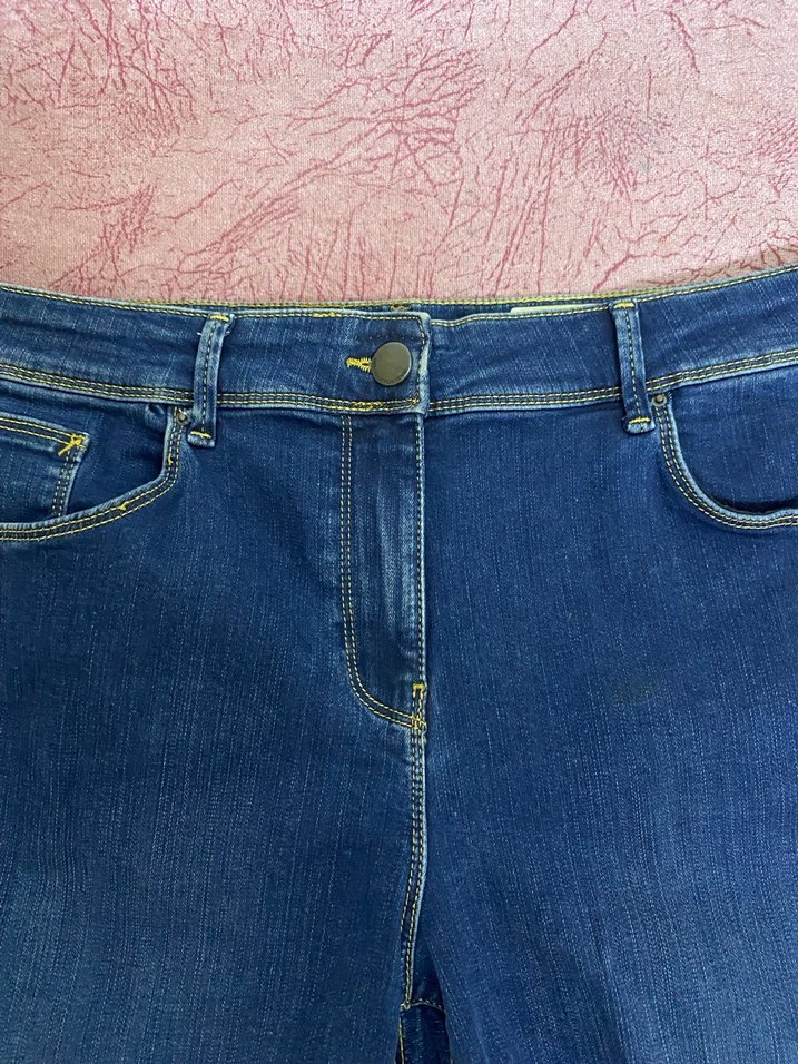 Kadın Mavi Denim Mini Şort - Görsel 2