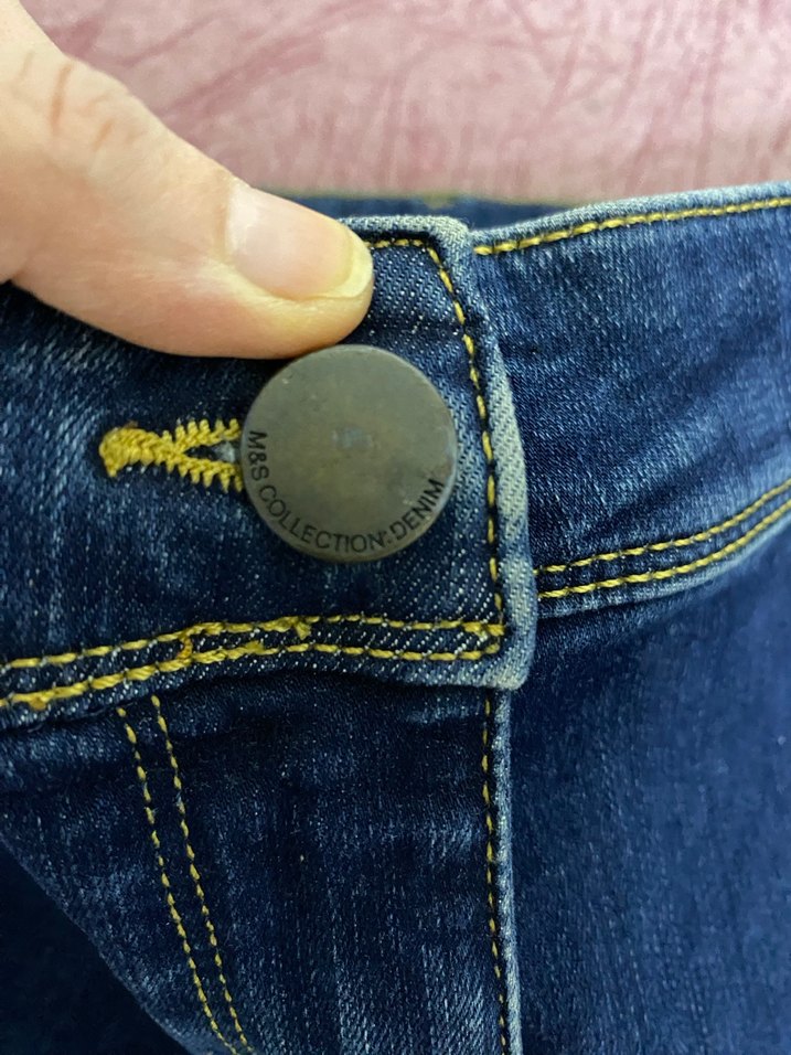 Kadın Mavi Denim Mini Şort - Görsel 3