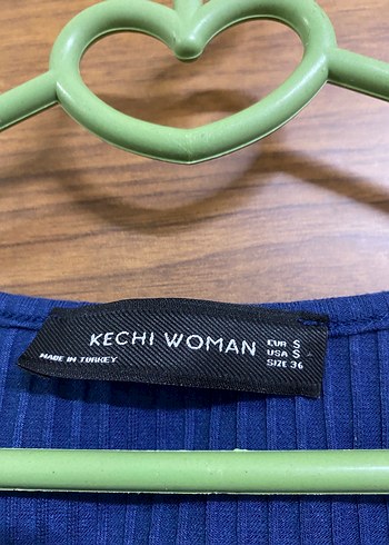 Kadın Lacivert Fitilli Crop Top - Görsel 3