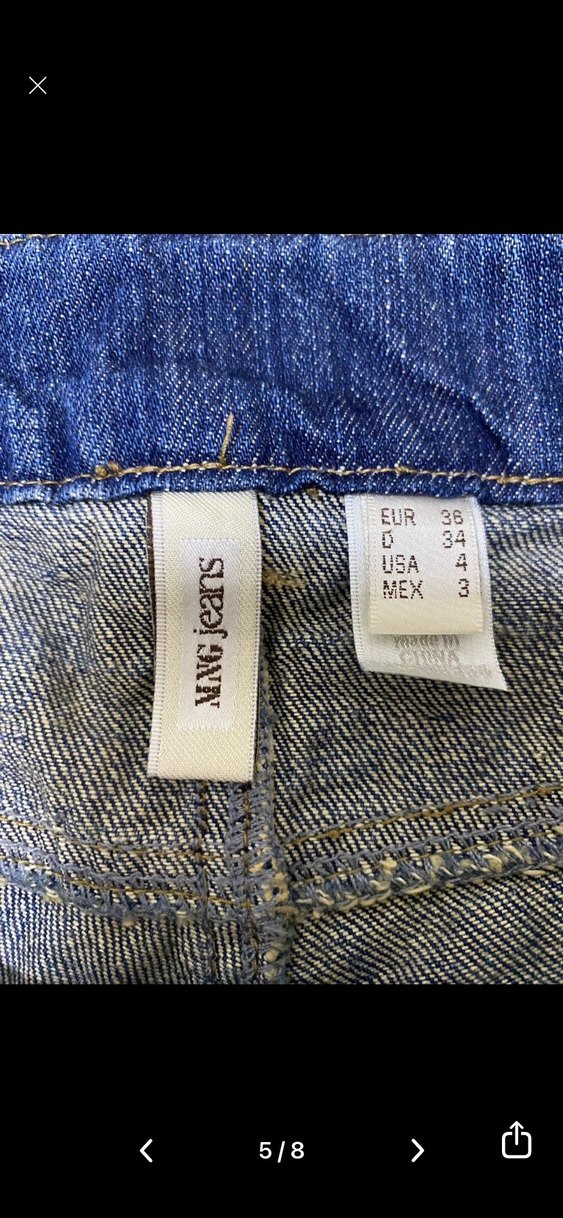 Kadın Lacivert Regular Fit Midi Kot Pantolon - Görsel 5