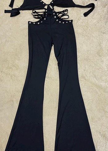 Zımba detaylı Siyah Tulum - Görsel 3