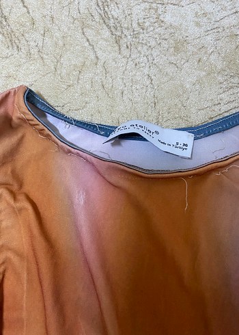 Bohem Çok Renkli Uzun Drapeli Askılı Elbise - Görsel 4