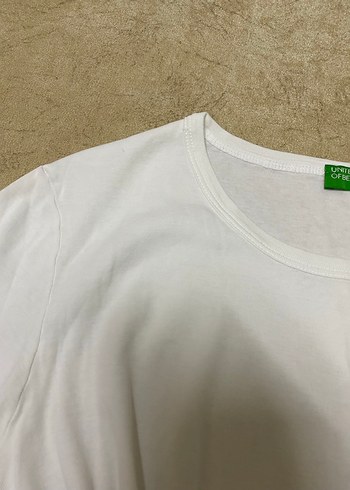 Beyaz Kısa Kollu Kadın Tişört - Görsel 3