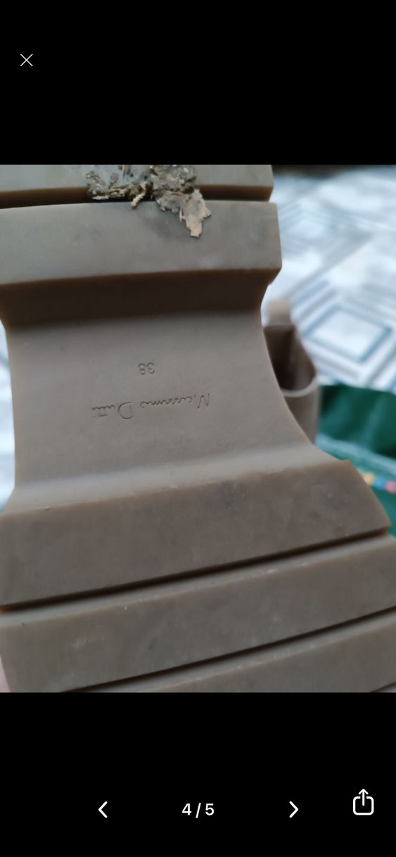 Bej Süet Platform Topuklu Kadın Bot - Görsel 4