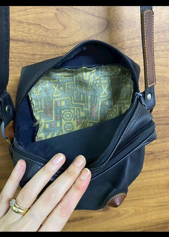 Siyah Deri Kadın Omuz Çantası - Görsel 7