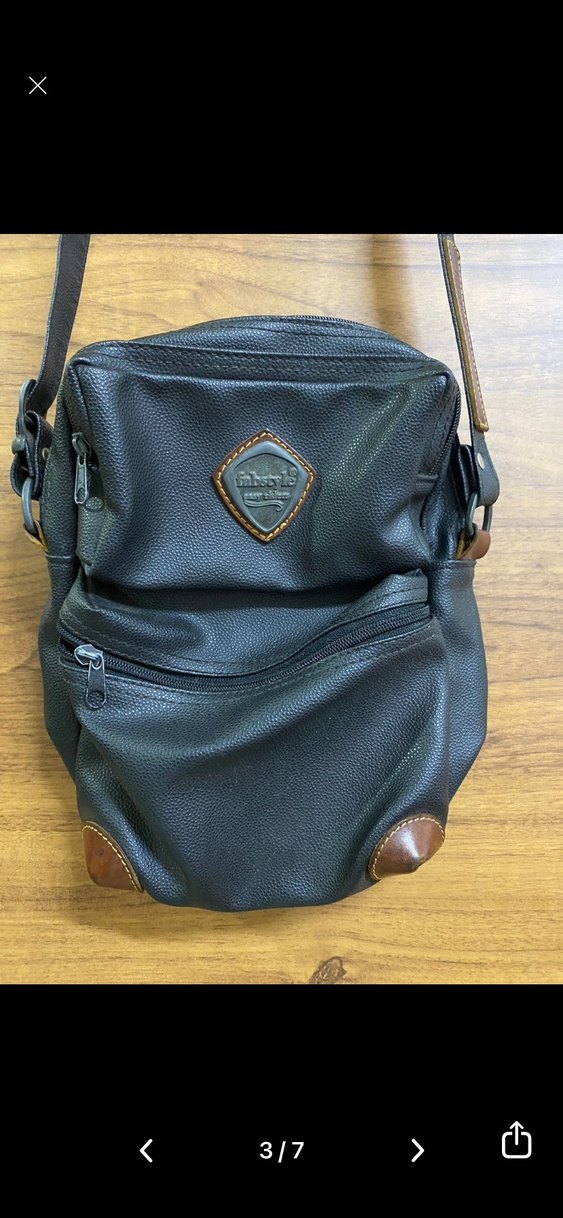 Siyah Deri Kadın Omuz Çantası - Görsel 3