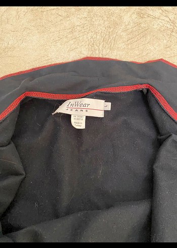 Kırmızı Fermuarlı Kadın Spor Ceket - Görsel 3