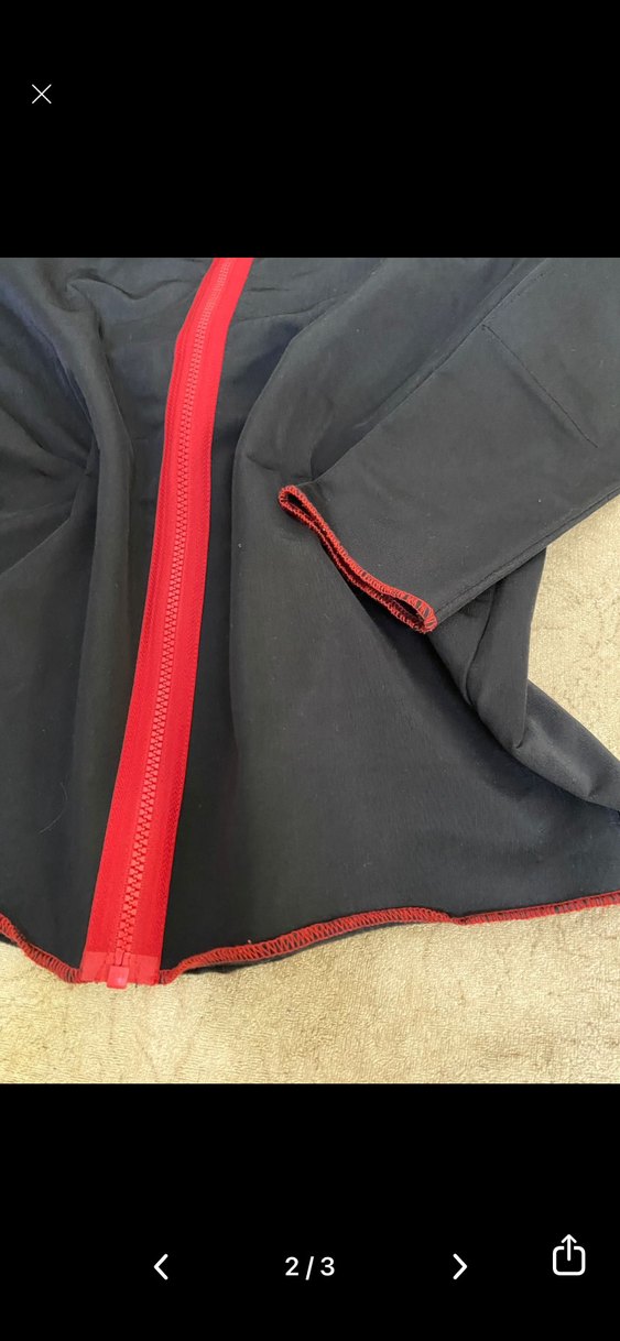 Kırmızı Fermuarlı Kadın Spor Ceket - Görsel 2