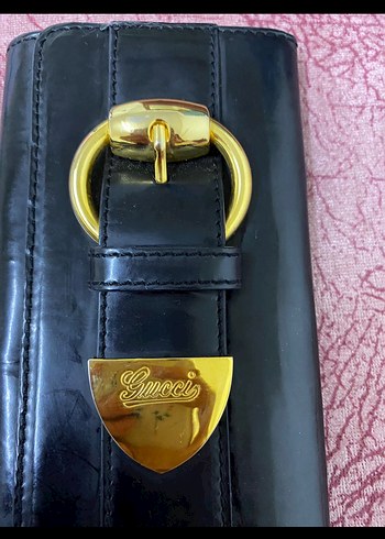 Klasik Siyah Deri Tokalı Kadın Cüzdan - Görsel 2